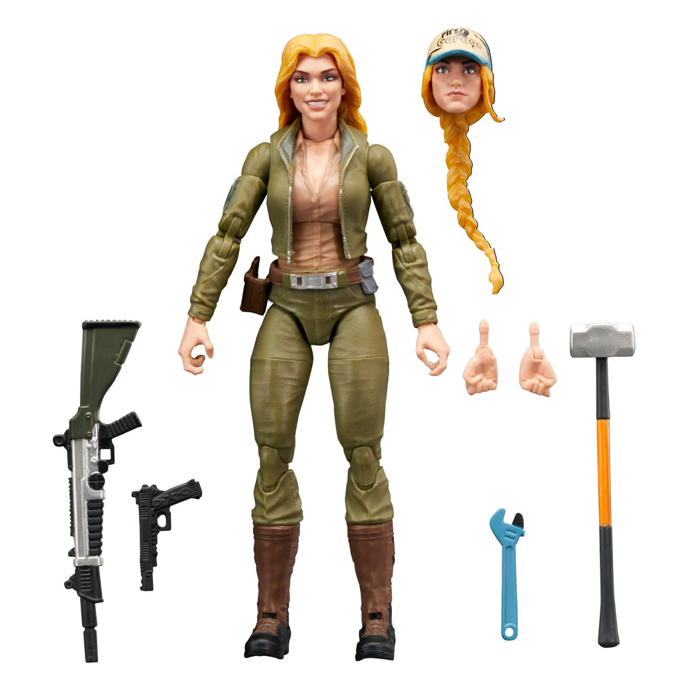 G.I. Joe Cover Girl Krieger front view for bold display and pose versatility.