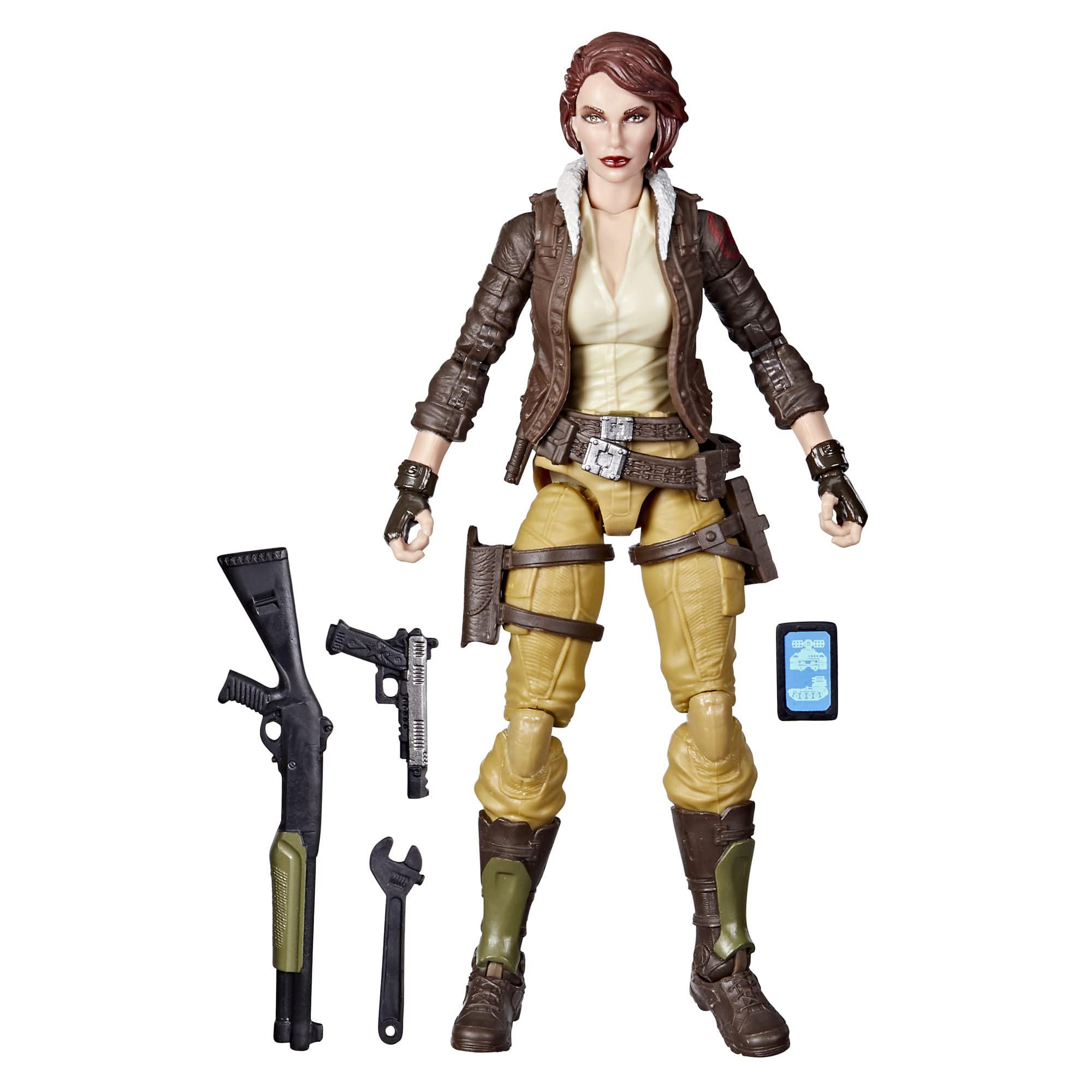 G.I. Joe Courtney Cover Girl Krieger figure with custom package art for display.