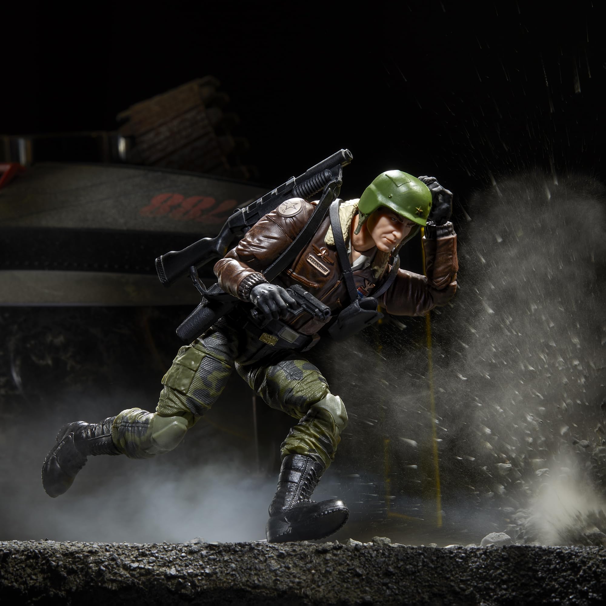 G.I. Joe Classified Hawk with detailed deco for realism in dioramas.