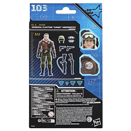 G.I. Joe Hawk packaging artwork highlights loadout for display
