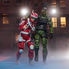 G.I. Joe Lifeline flashlight and blood bag enhance action scenes.