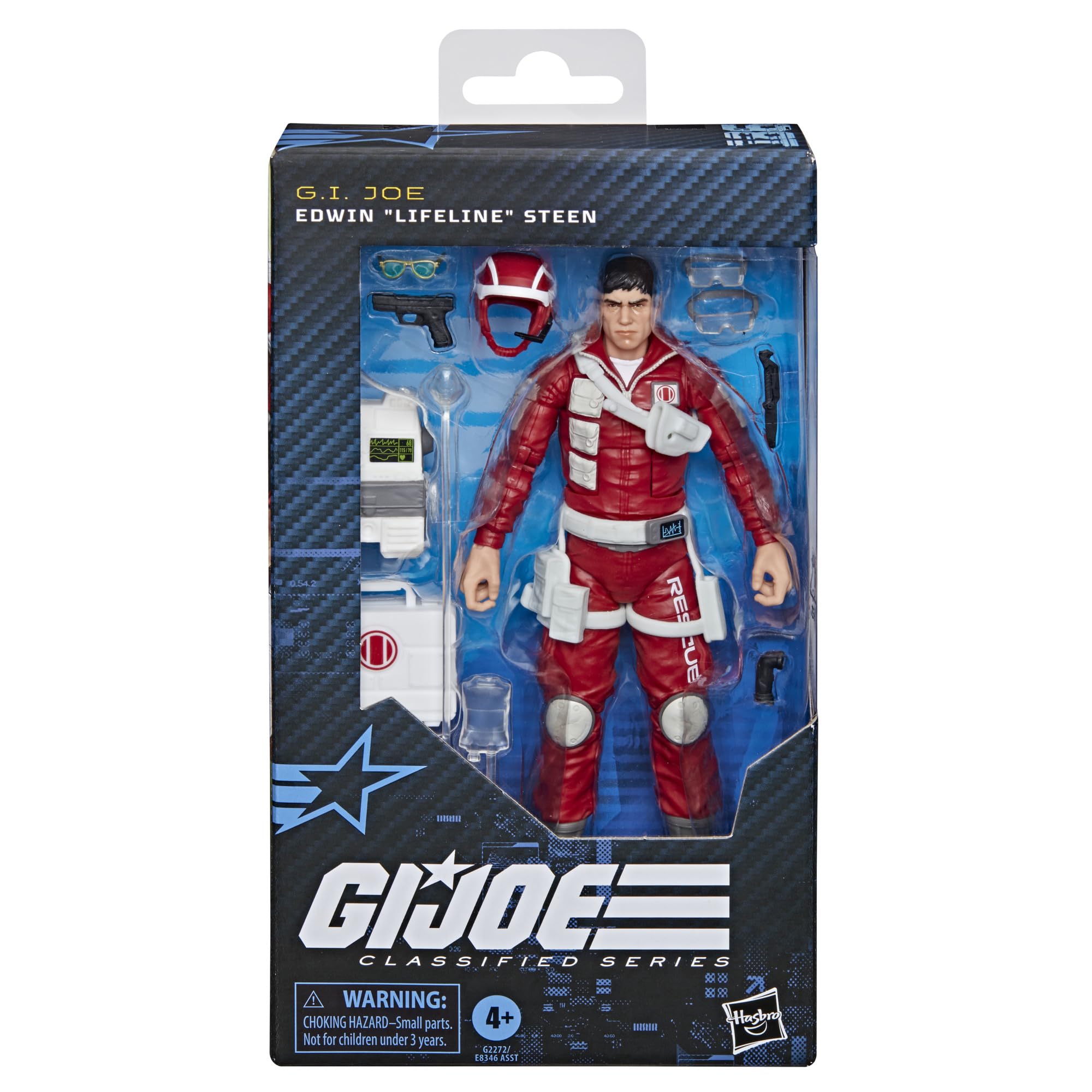 G.I. Joe Lifeline helmet for an authentic battle-ready look.