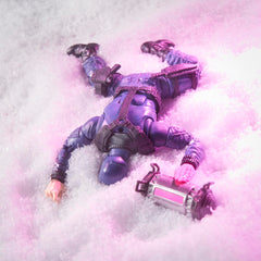 G.I. Joe Classified Polar Bear battle-damaged shoulder piece improves realism.