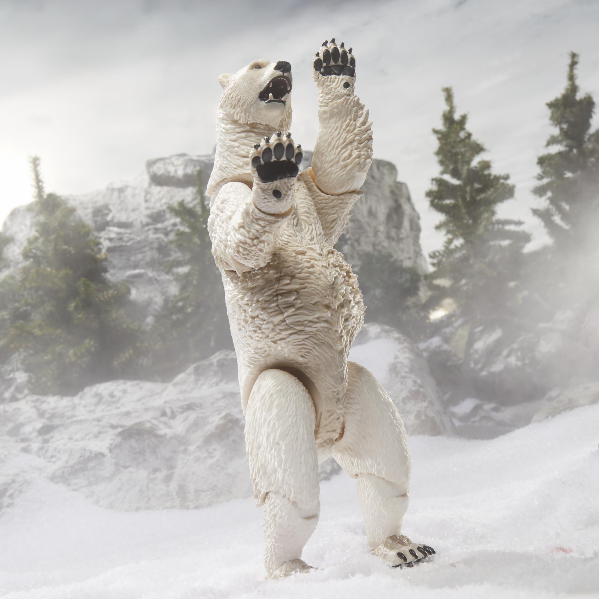 G.I. Joe Classified Polar Bear on two legs for dramatic silhouettes.