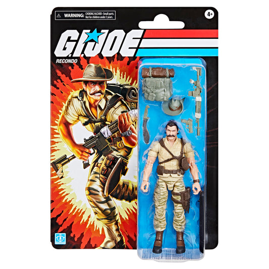 Recondo in action pose shows articulation for dynamic dioramas.