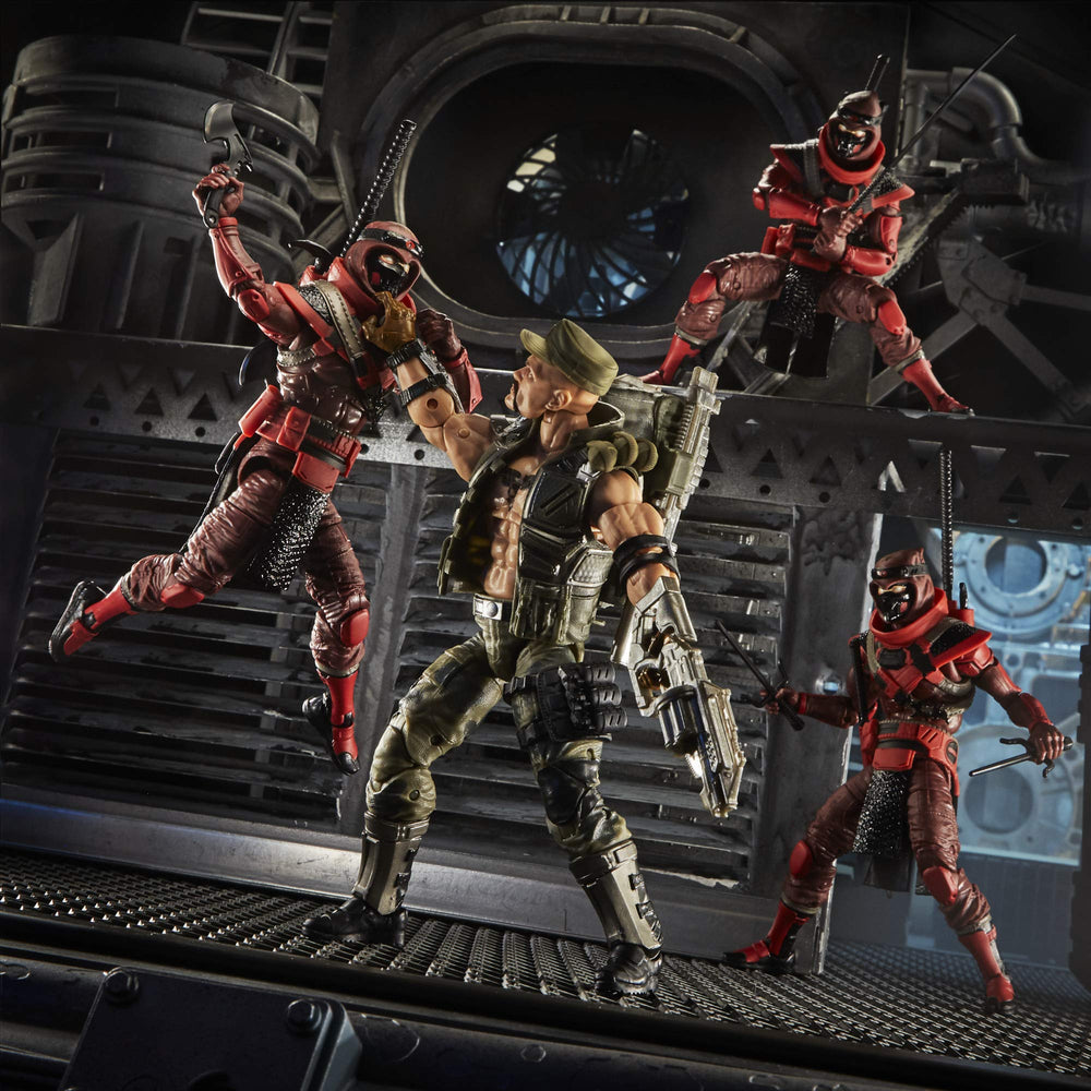 G.I. Joe Red Ninja custom artwork packaging enhances collectibility.