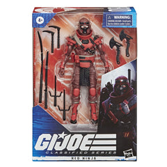 G.I. Joe Red Ninja figure detail highlighting premium deco and articulation.