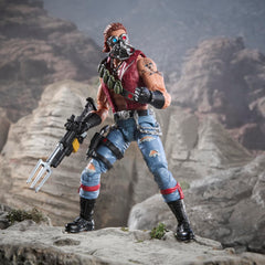 G.I. Joe Monkeywrench axes included for customizable display.