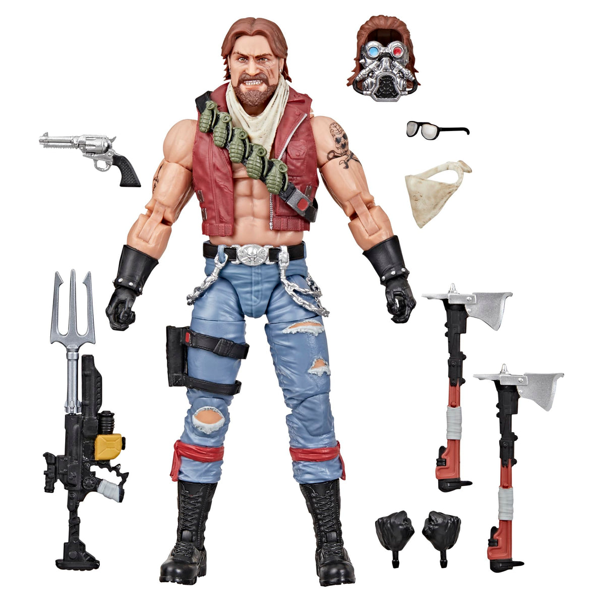 G.I. Joe Classified Monkeywrench front view highlights poseable joints and authentic detailing.