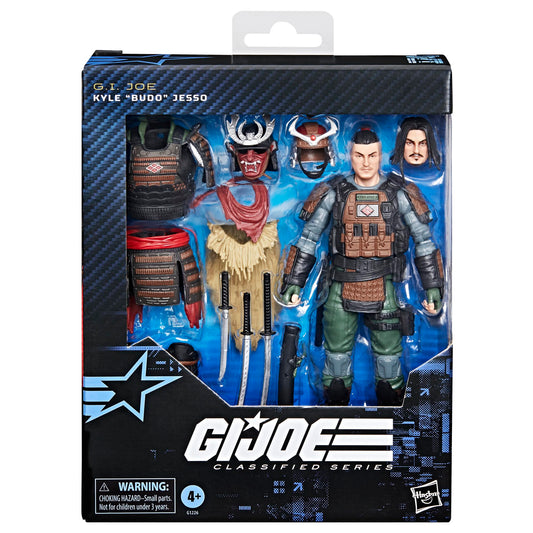 G.I. Joe Kyle Budo Jesso in full samurai armor for immersive display.