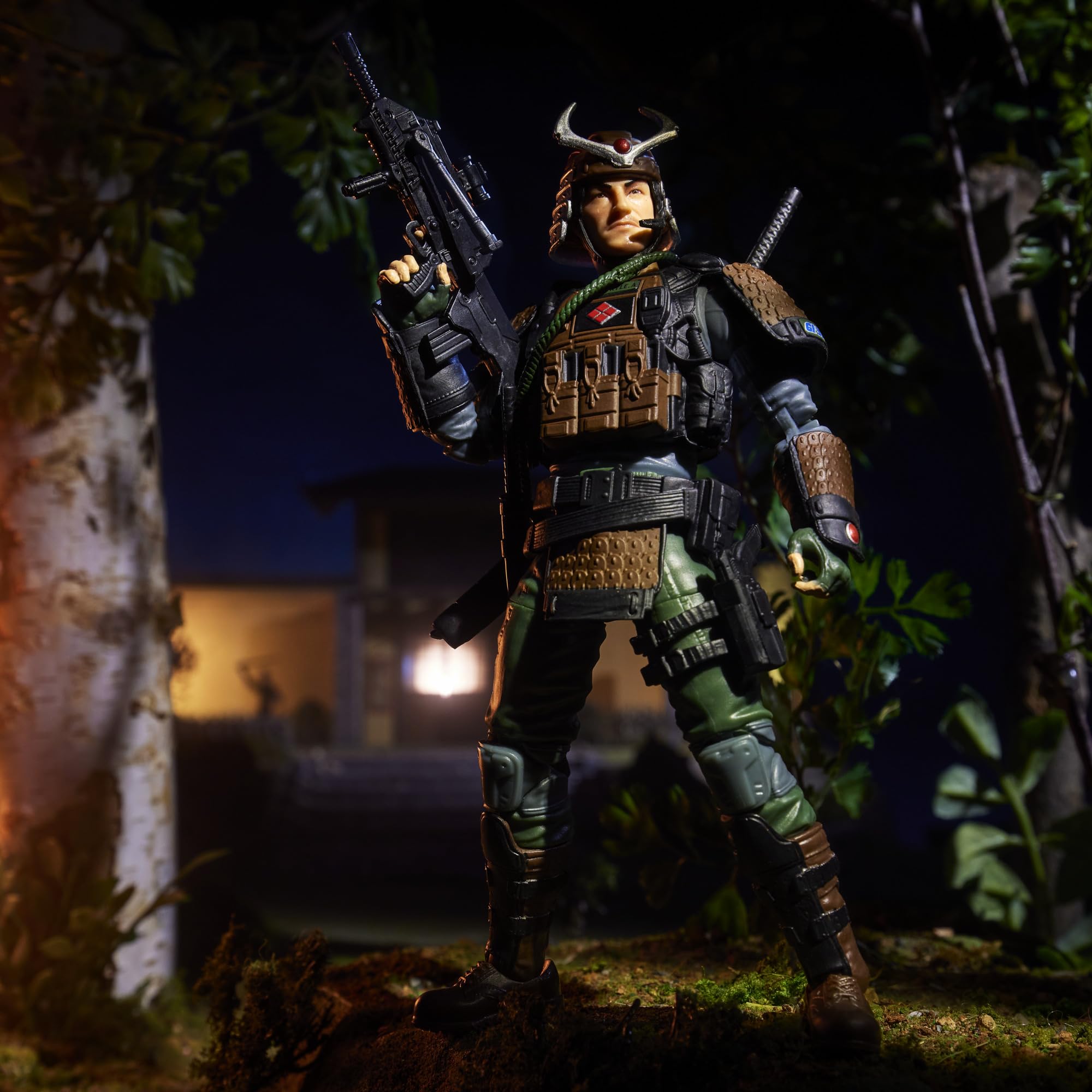 G.I. Joe Kyle Budo Jesso masked helmet detail highlights classic design.