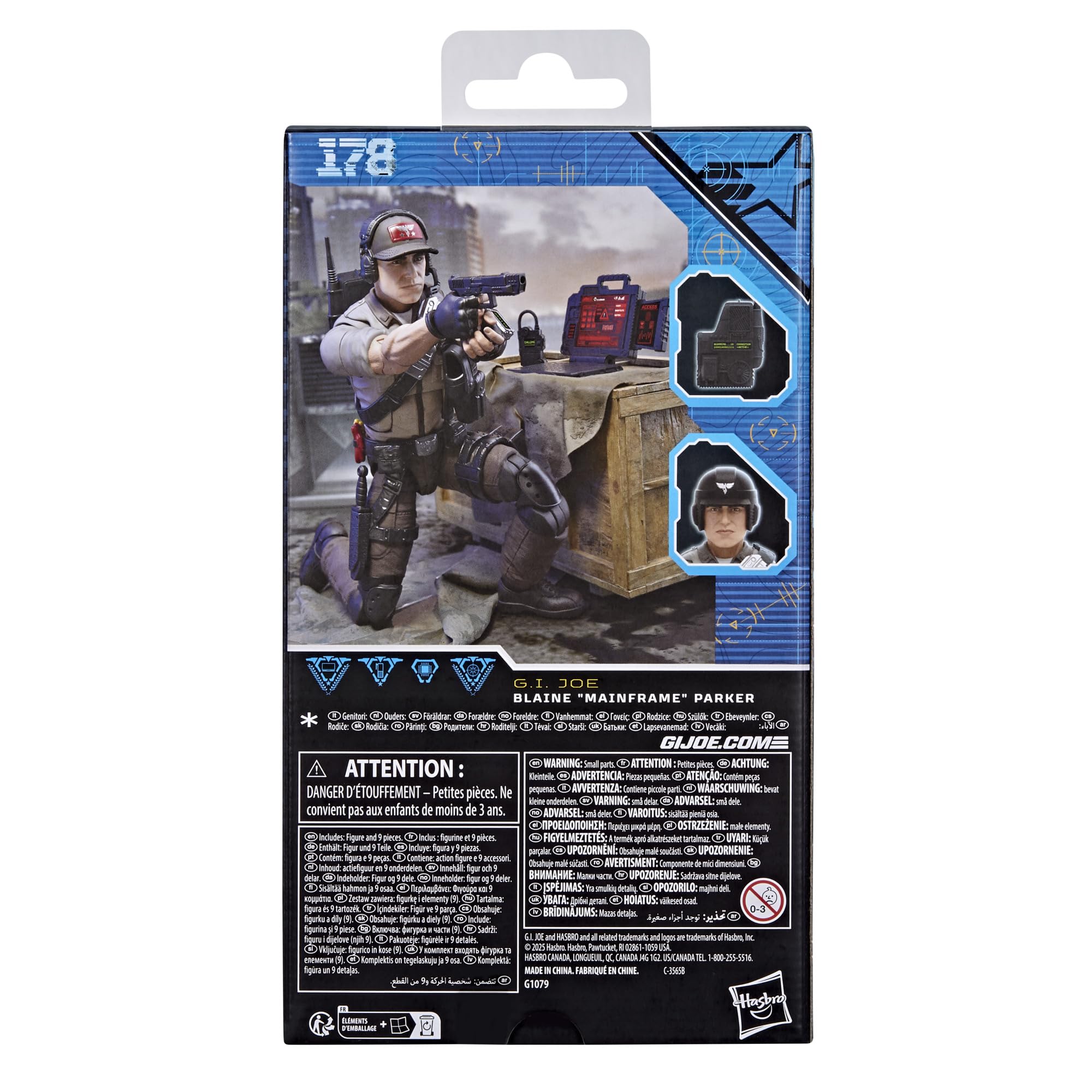 G.I. Joe Classified Series 178 artwork and window packaging