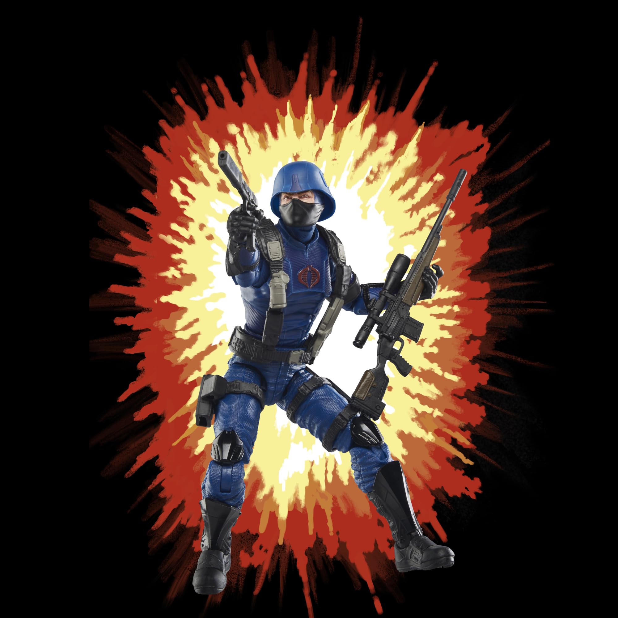 Classic-cardback packaging for Cobra Trooper invites collectors to display