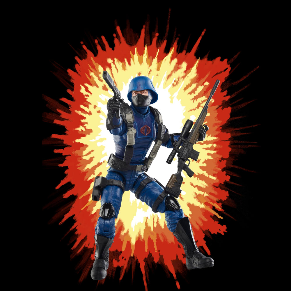 Classic-cardback packaging for Cobra Trooper invites collectors to display