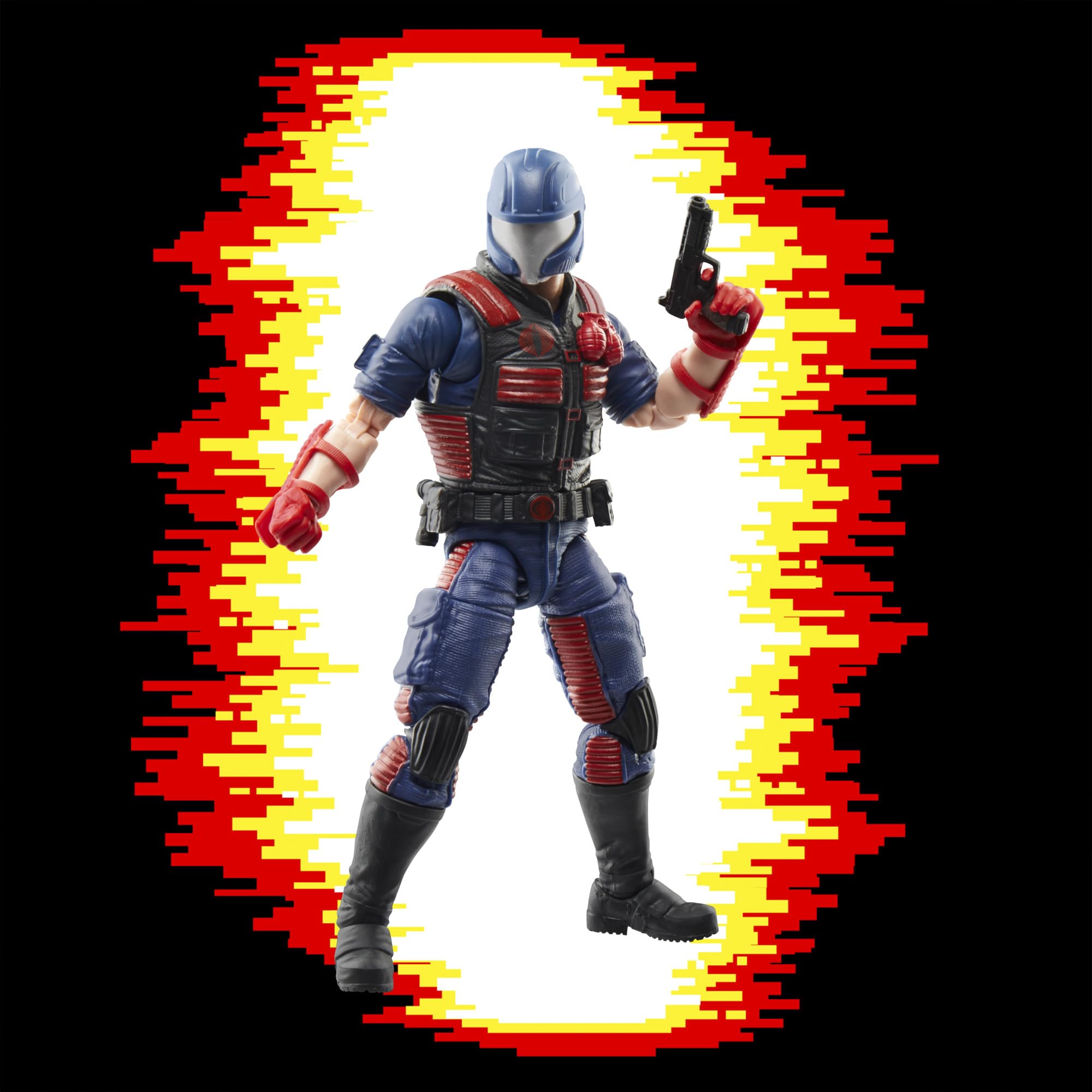 Cobra Viper figure with stand enables stable, dynamic posing.