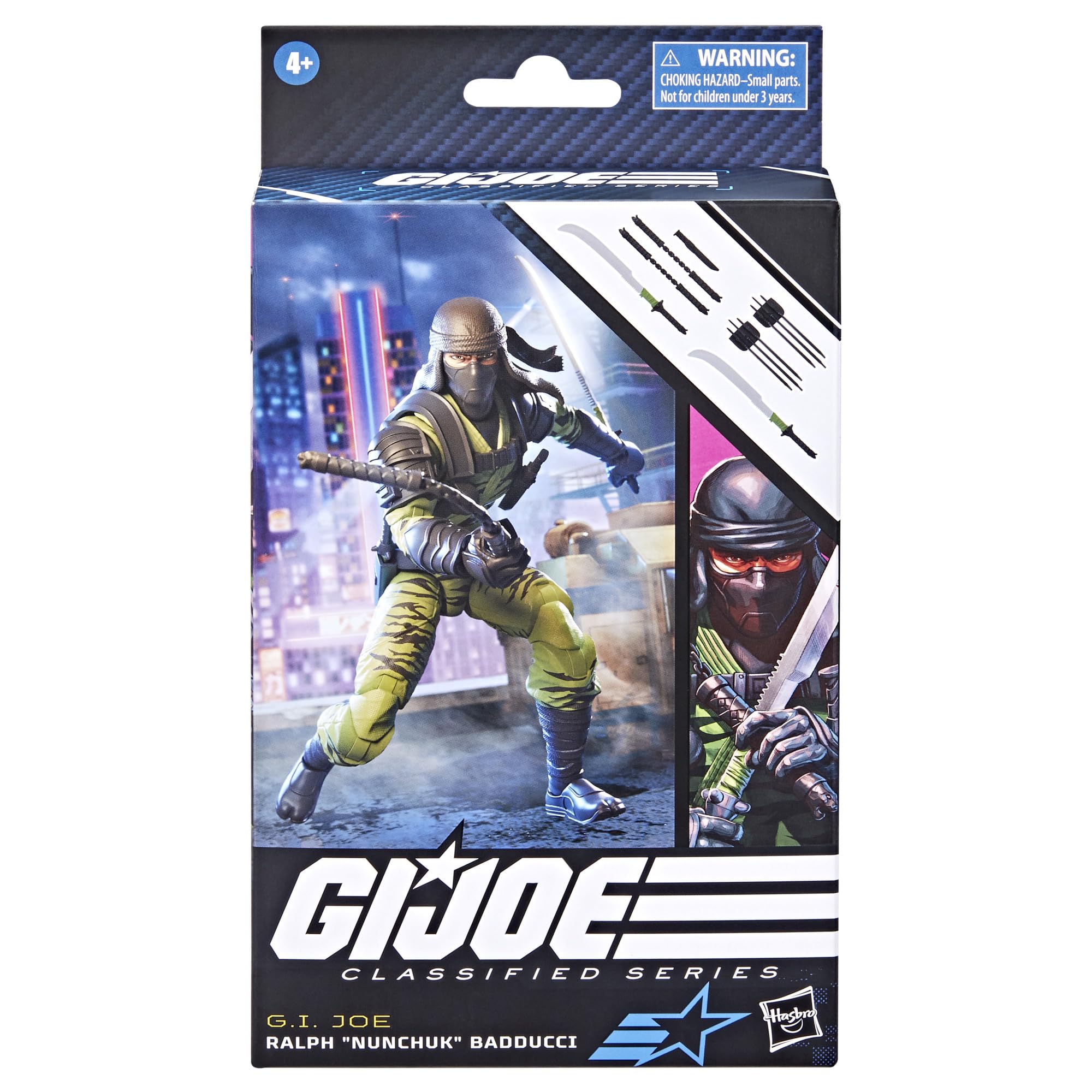 G.I. Joe Ralph Nunchuk Badducci articulation close-up highlights flexible joints for dynamic posing.