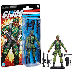G.I. Joe Sgt. Stalker front view shows premium detailing for display and posing