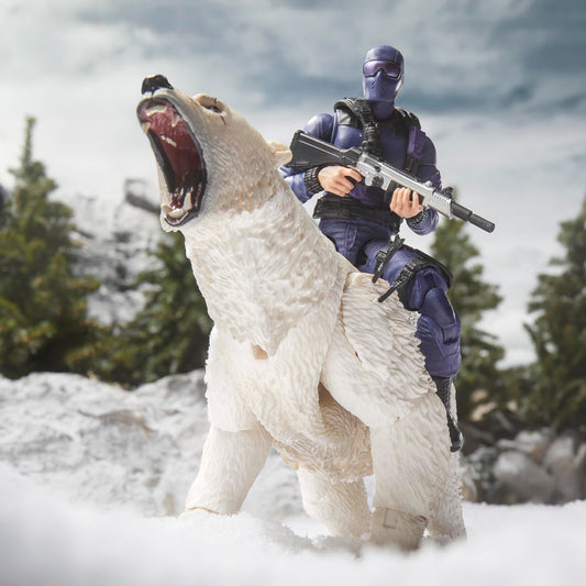 G.I. Joe Classified Snake Eyes with three alternate hands for varied displays.