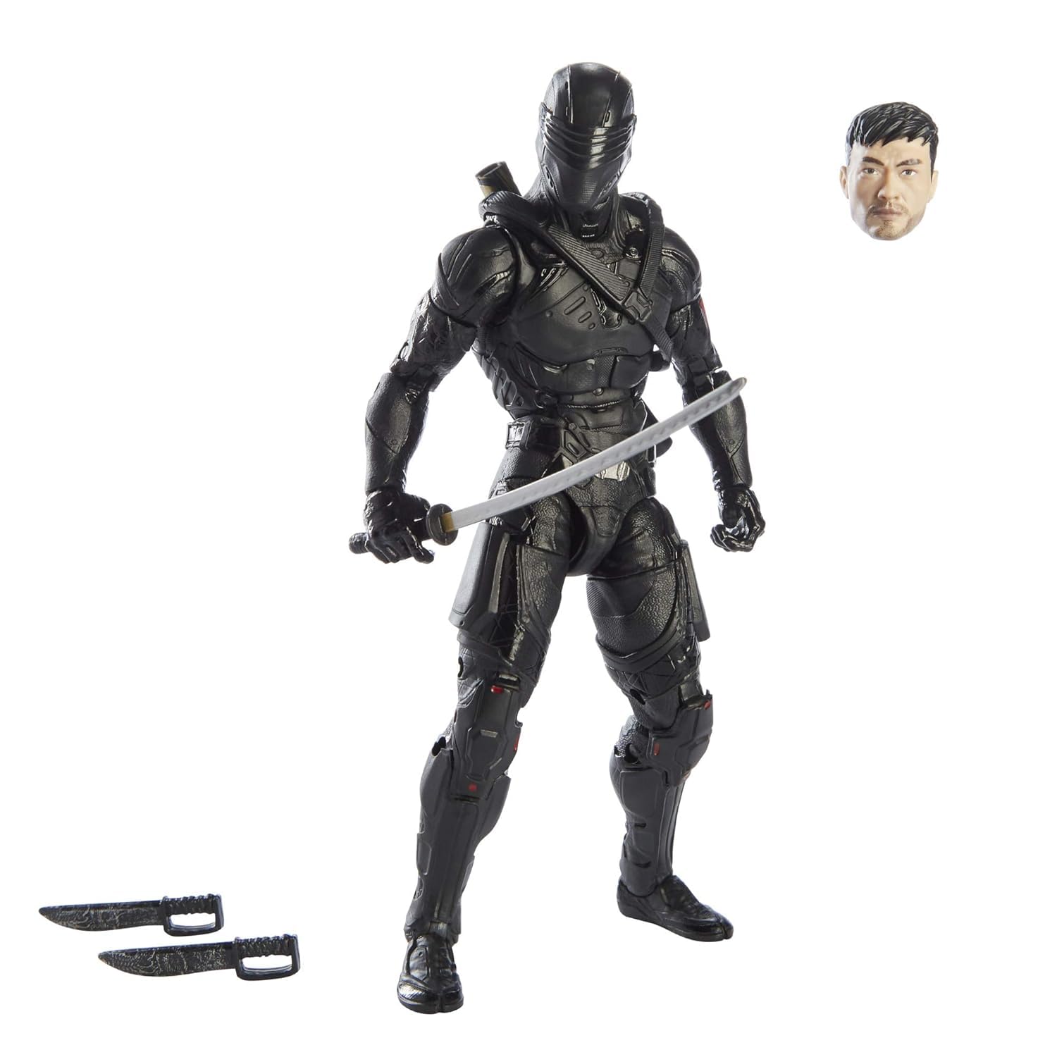 G.I. Joe Snake Eyes front-view figure with premium articulation for dynamic poses.