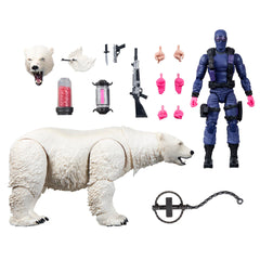 G.I. Joe Classified Snake Eyes front view with premium articulation for dynamic poses.