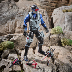 G.I. Joe Snake Eyes V4 dual swords accessory ready for action poses.