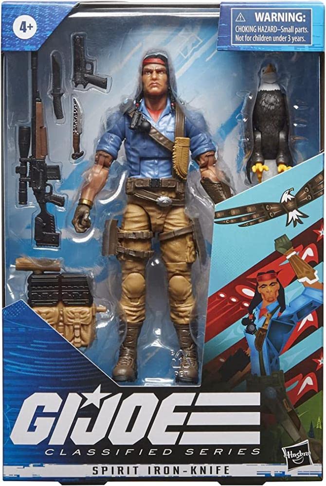 G.I. Joe Spirit Iron-Knife packaging art by Jeffrey Veregge for collectible shelves