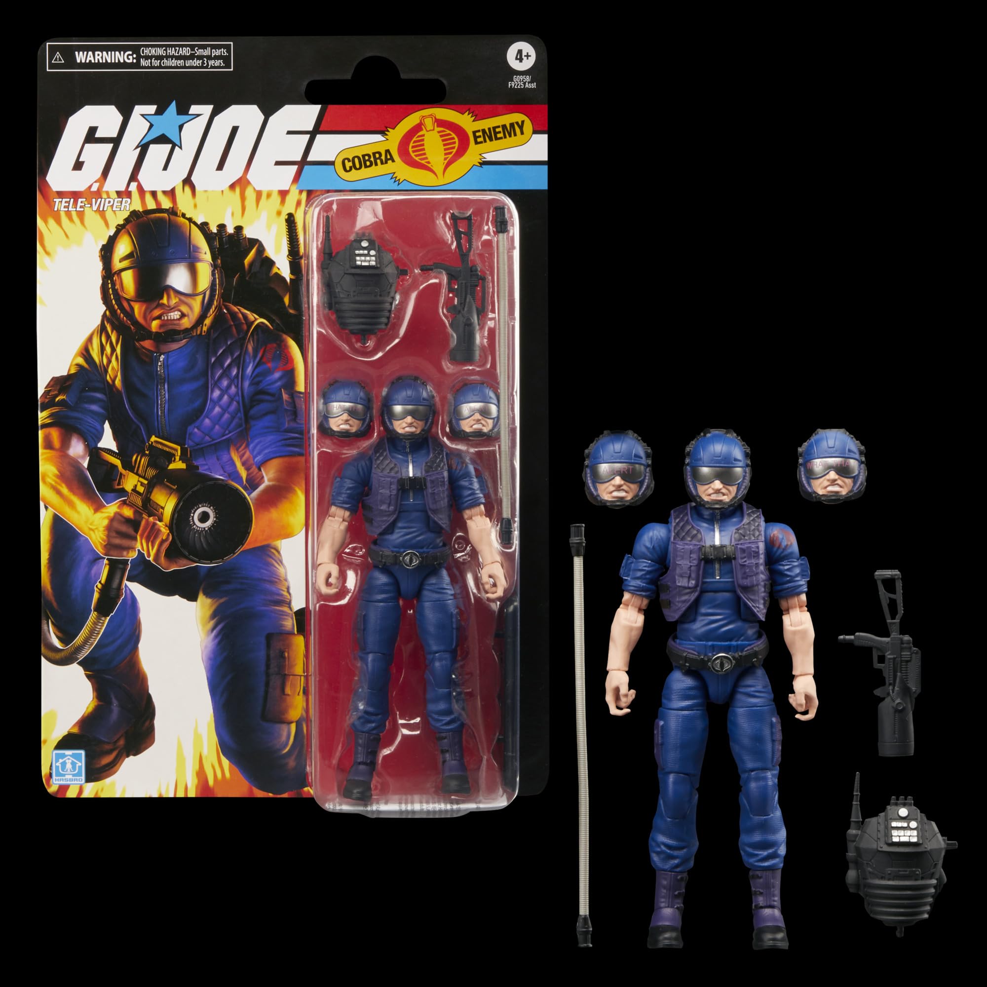 G.I. Joe Tele-Viper cardback packaging brightens shelves with retro appeal.