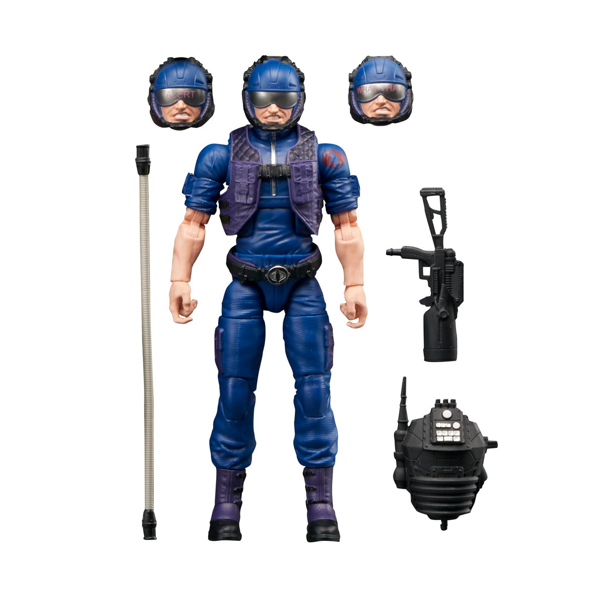 G.I. Joe Tele-Viper front view showcases premium articulation for dynamic action poses.
