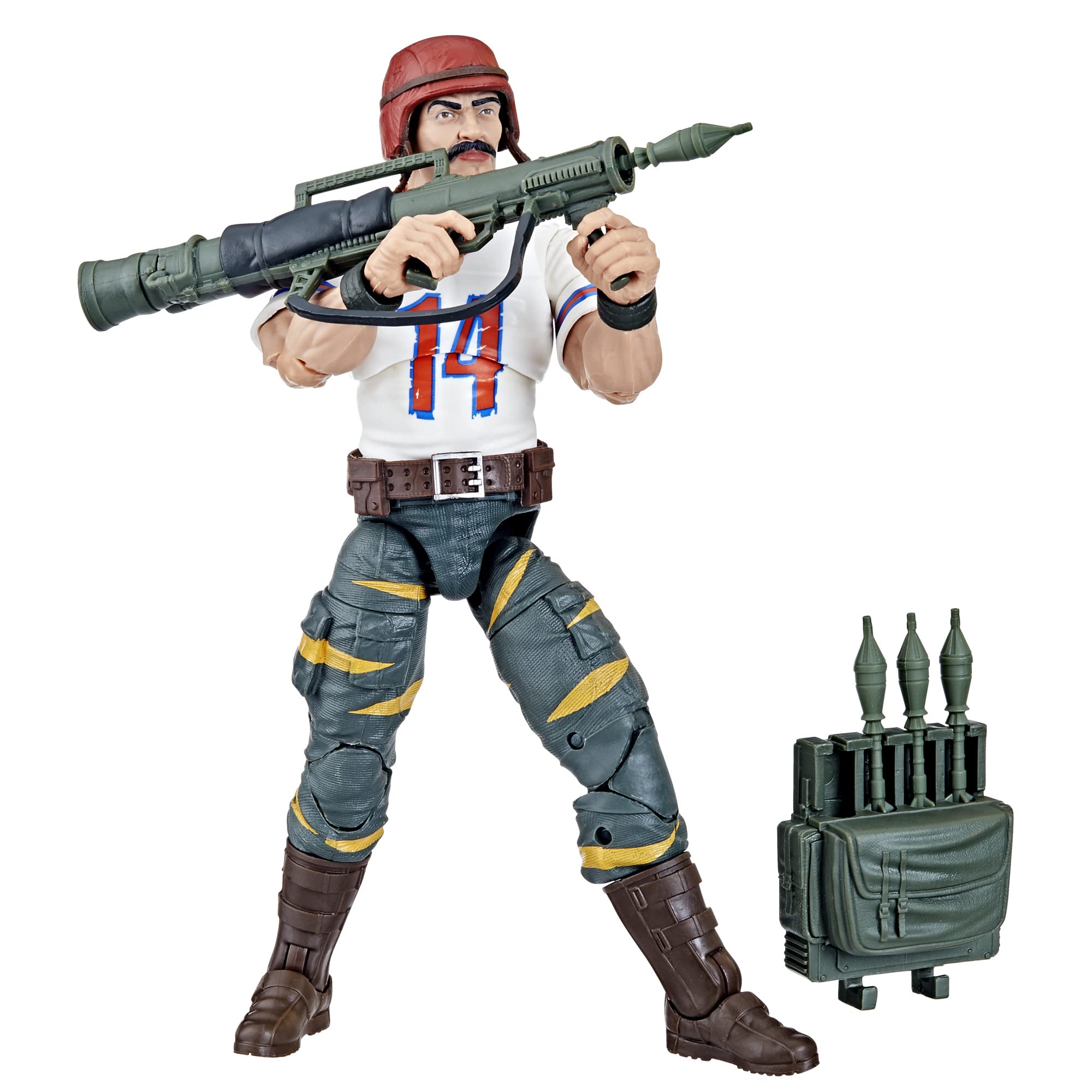G.I. Joe Classified Tiger Force Bazooka figure front view for dynamic posing and display