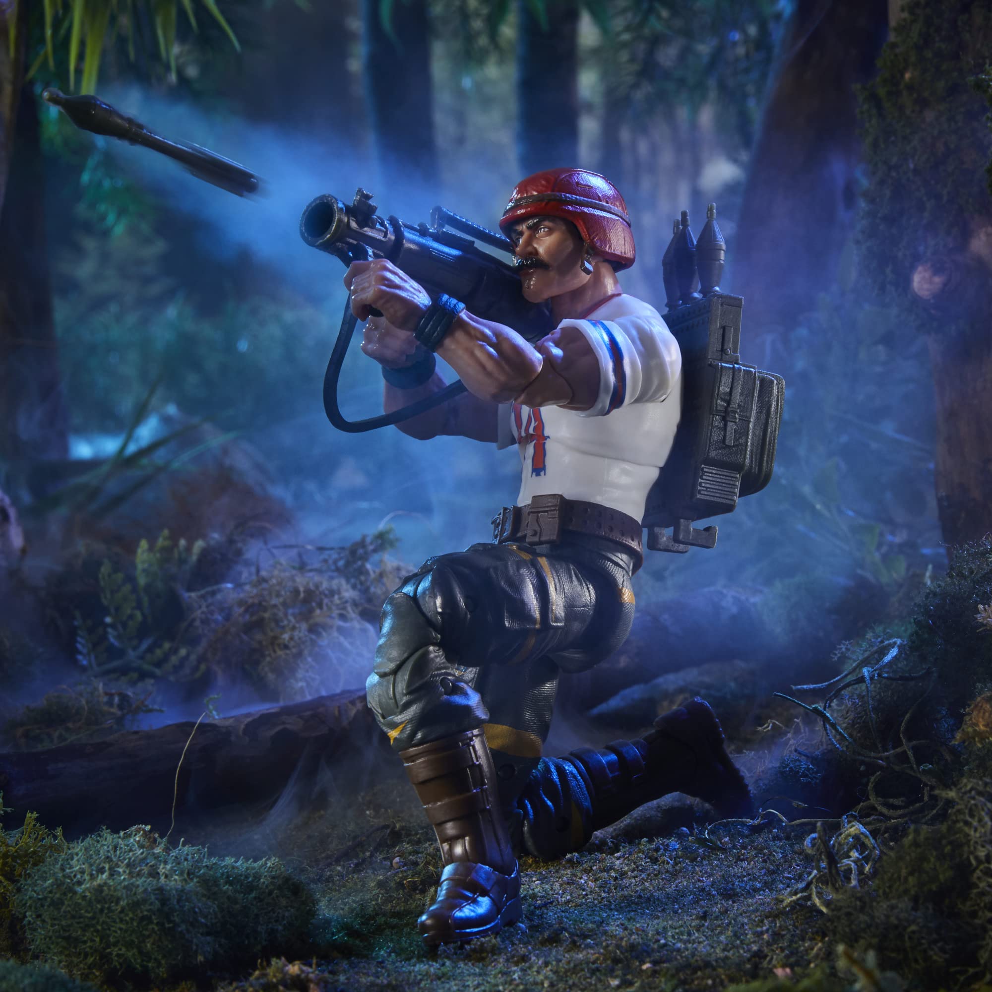 G.I. Joe Tiger Force Bazooka packaging artwork highlighted for collectors
