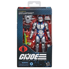 G.I. Joe Cobra Commander Combat Armor back view highlights backpack for display
