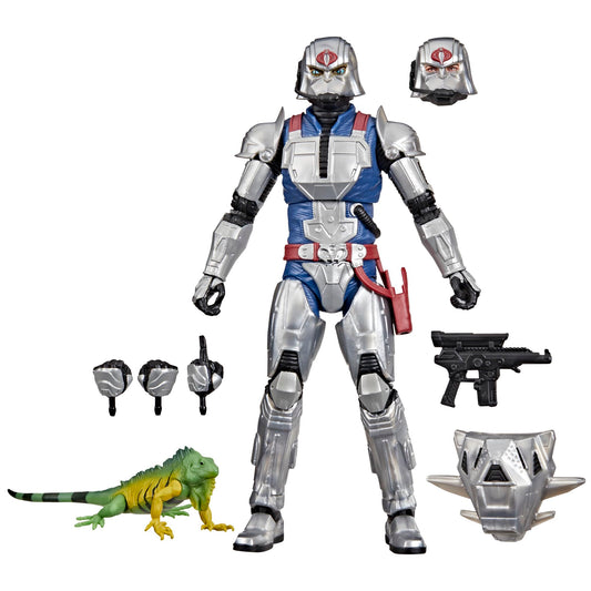 G.I. Joe Cobra Commander with Combat Armor front view ideal for display-ready poses