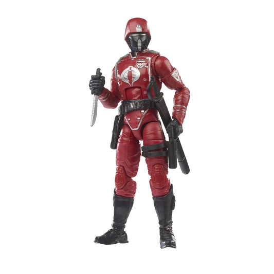 G.I. Joe Crimson Guard front view highlights premium 6-inch poseability for display
