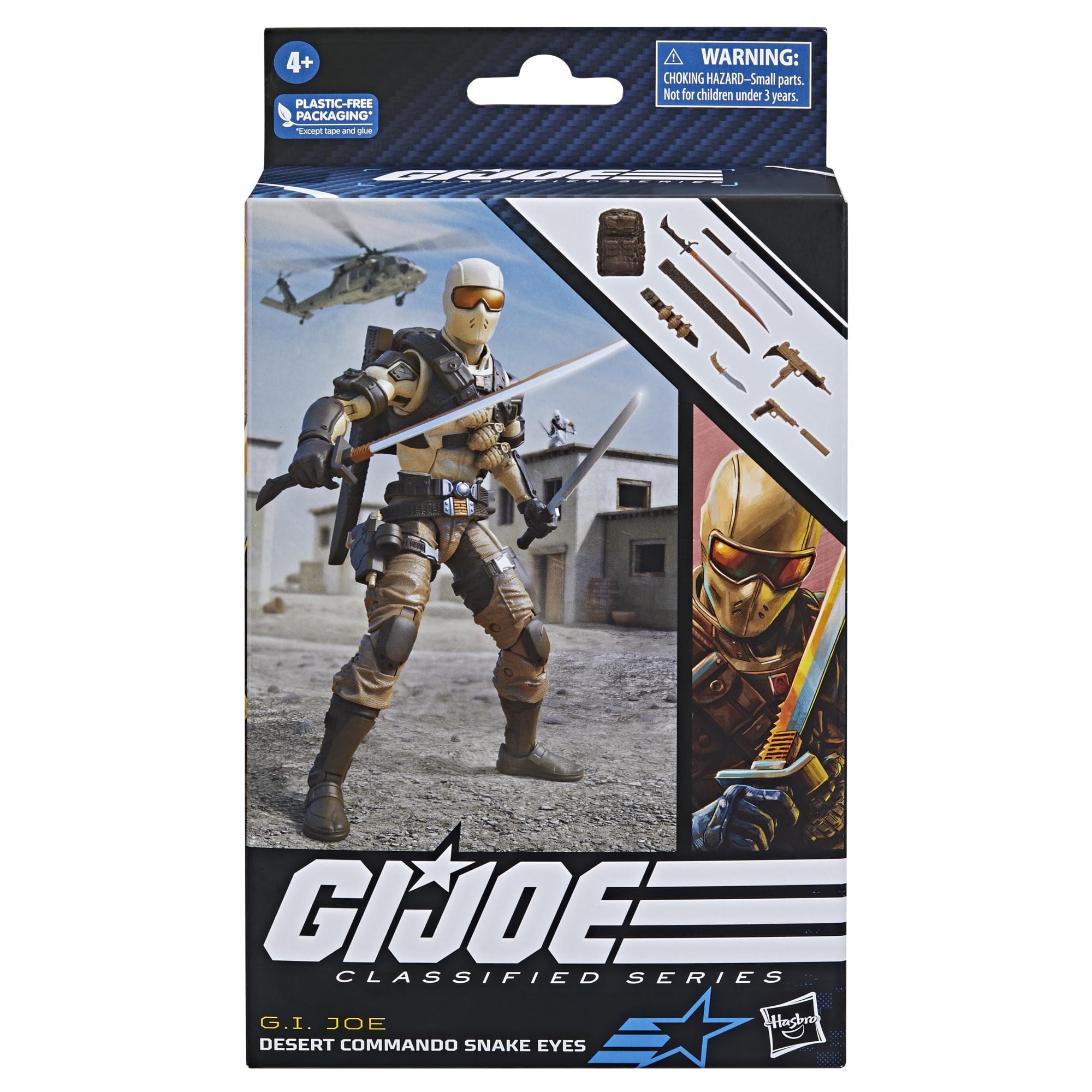 GI Joe Desert Commando Snake Eyes articulation detail highlights fine deco for display