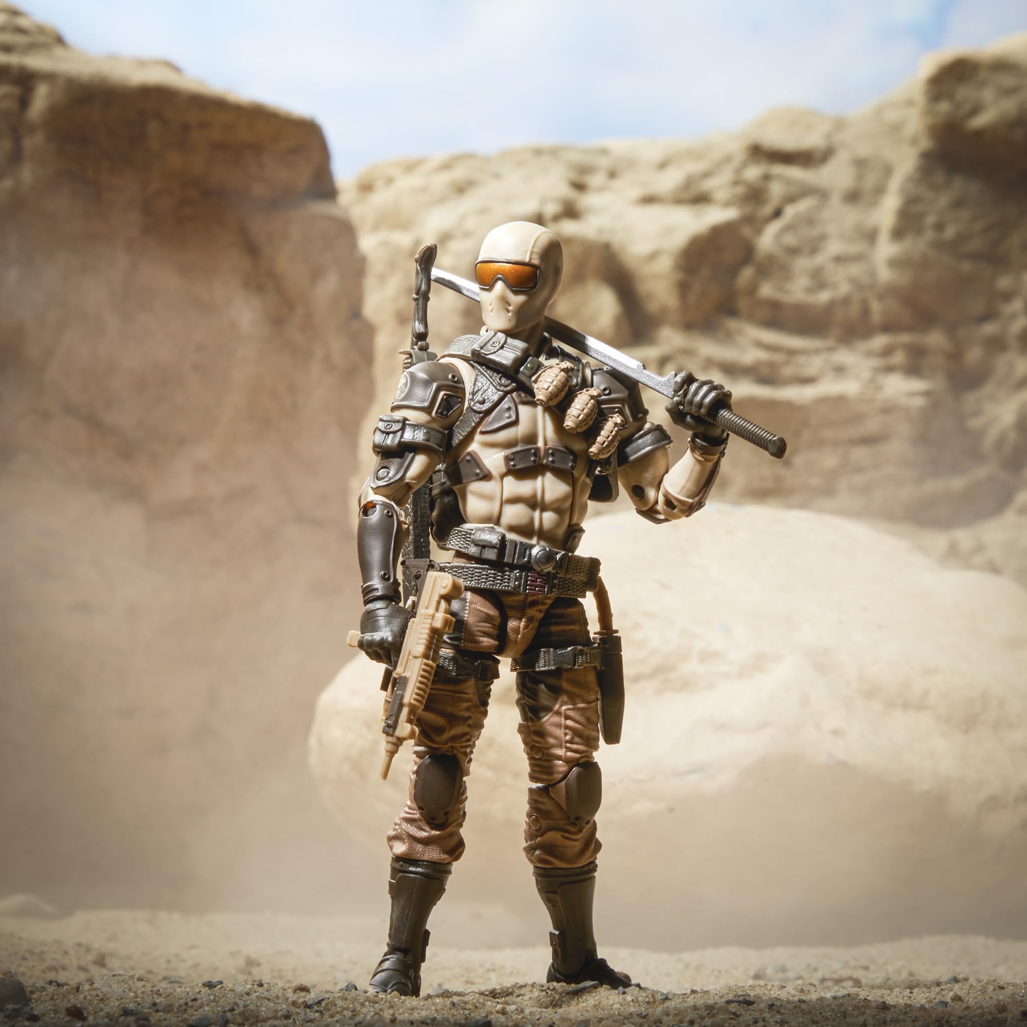 GI Joe Desert Commando Snake Eyes interchangeable suppressor accessory 2
