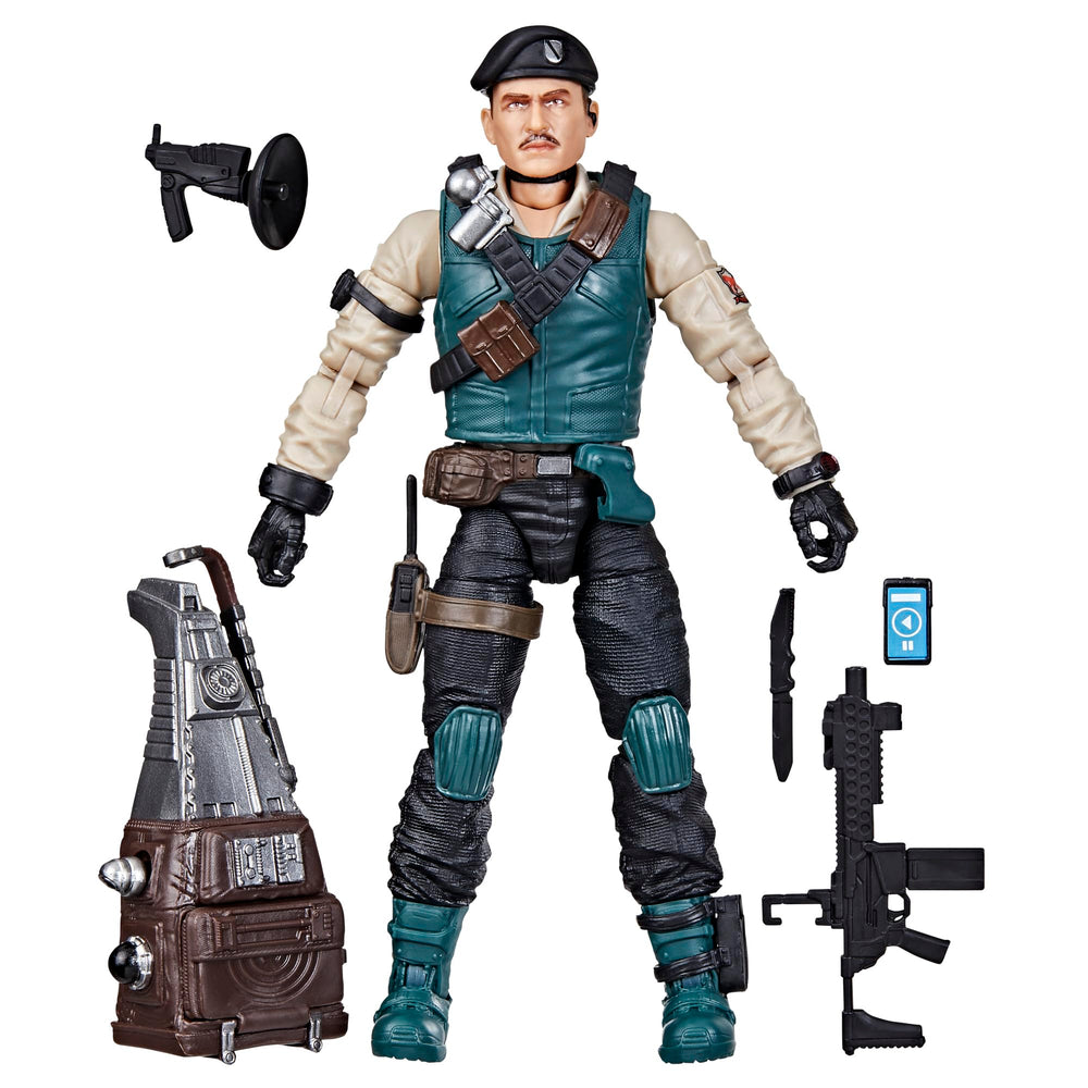 G.I. Joe Dial-Tone figure front view for dynamic display and poseable action