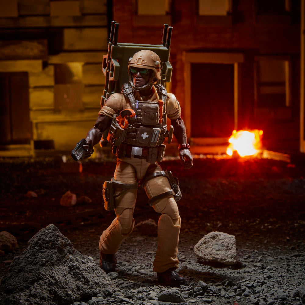 Doc Greer holster mounted to vest for versatile poses.
