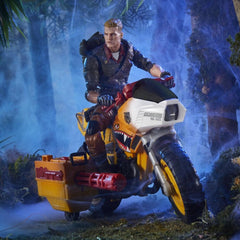 G.I. Joe crater diorama scene for storytelling.