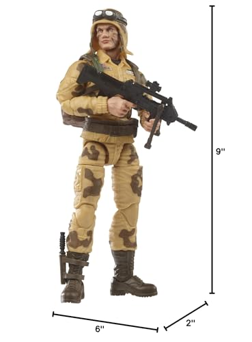 6-inch Dusty figure on display shelf, showcasing premium attention to detail.