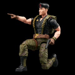 G.I. Joe Flint figure stand supports stable, eye-catching displays