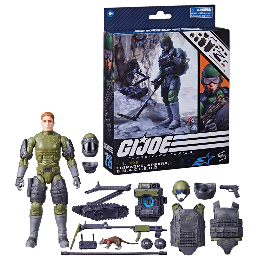 G.I. Joe footlocker stores all accessories after play.