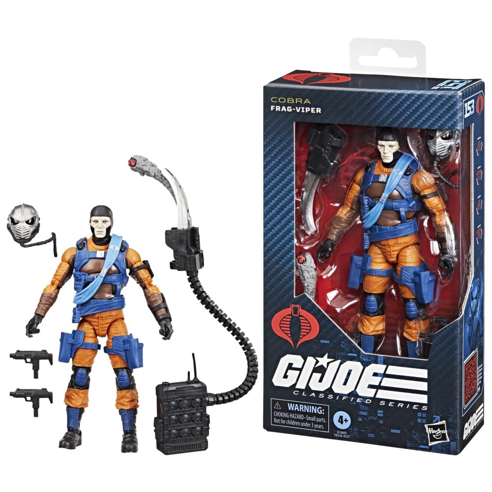 G.I. Joe Frag-Viper helmet with connector hose for authentic display