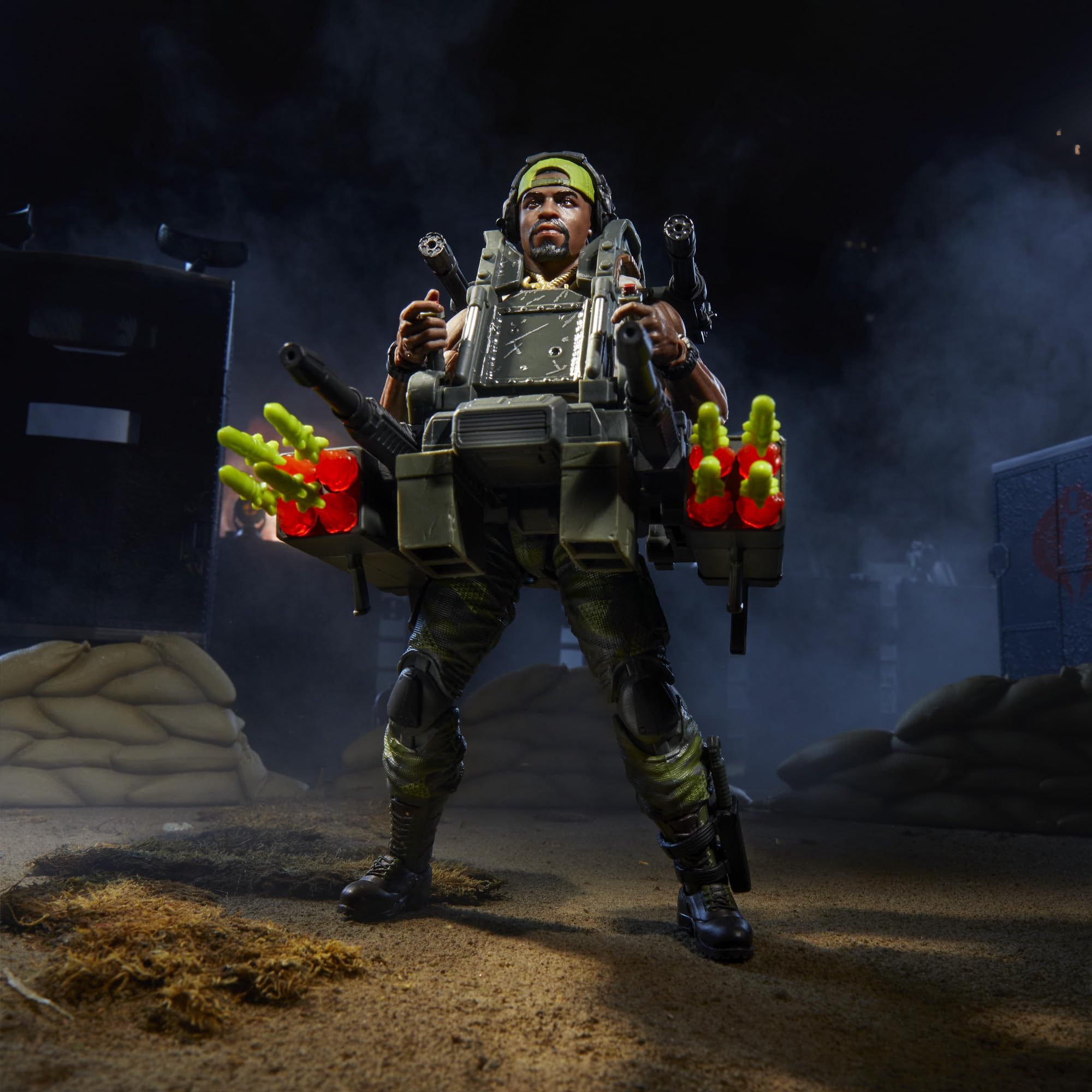 G.I. Joe Heavy Duty knives and ammo belt completed gear