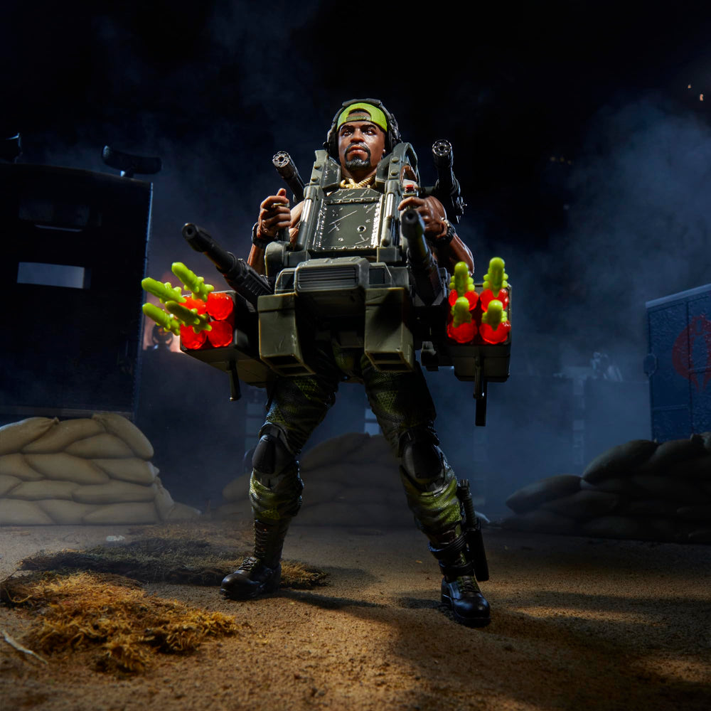 G.I. Joe Heavy Duty knives and ammo belt completed gear