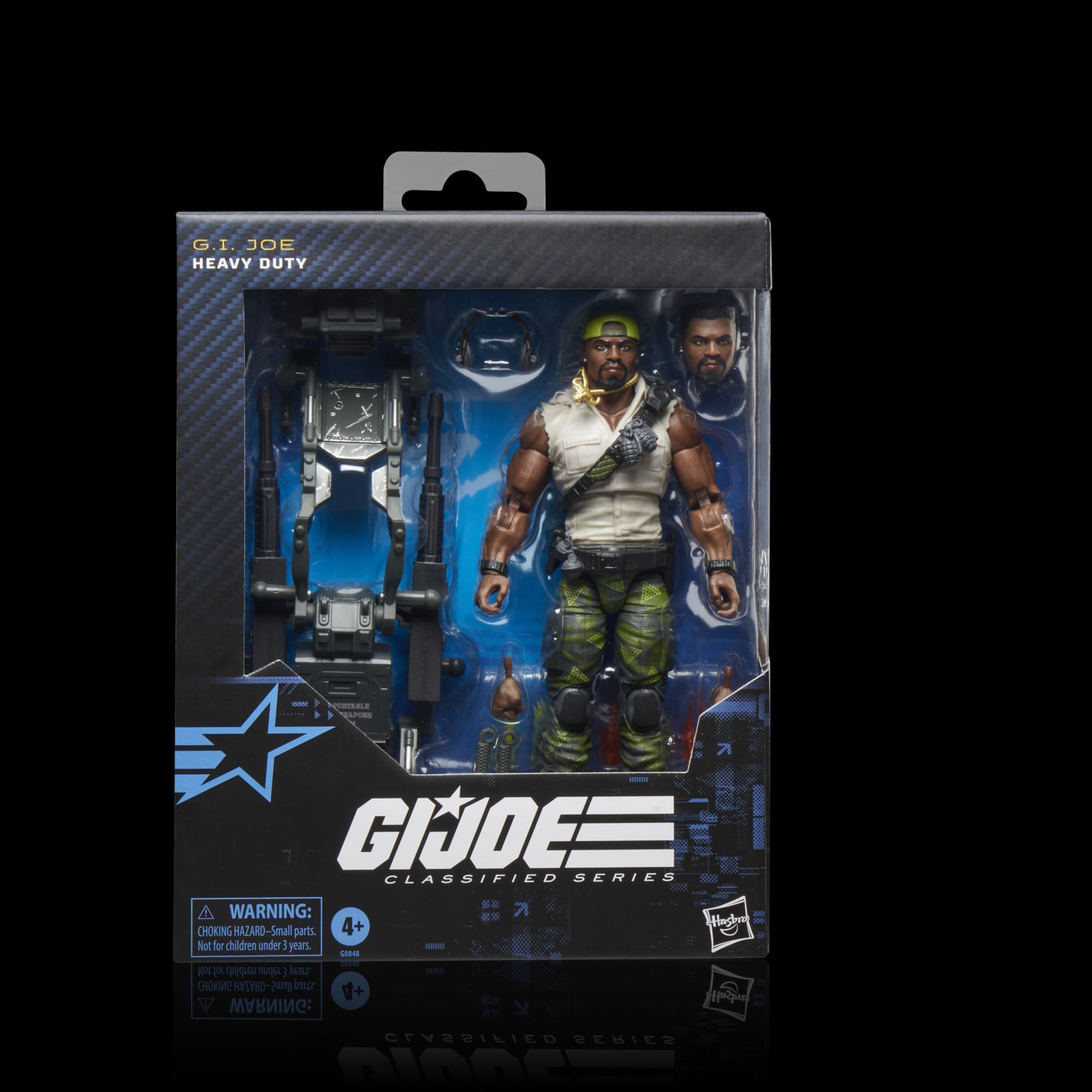 G.I. Joe Heavy Duty loadout detail with full accessory set