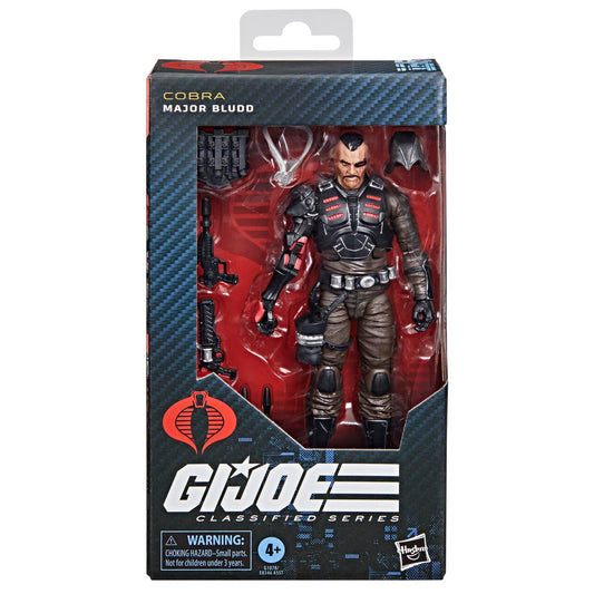 G.I. Joe Major Bludd helmet accessory with figure