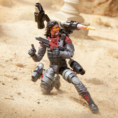 G.I. Joe Metal-Head hip-swivel holster tubes for tactical storage and display.