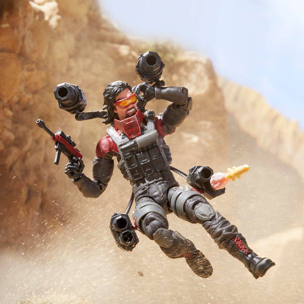 G.I. Joe Metal-Head missiles with blast effects demonstrate action play options.