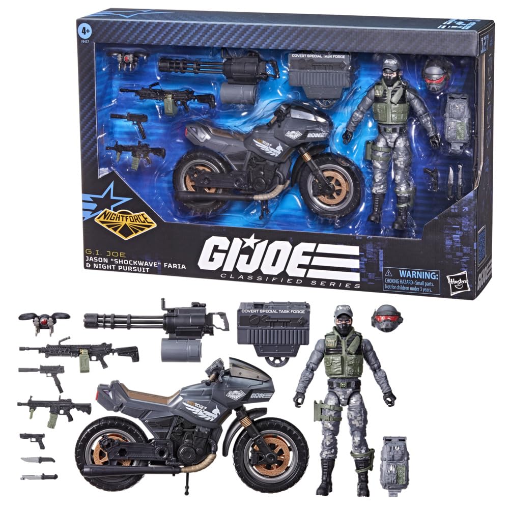 G.I. Joe Night Force Shockwave figure ready for dynamic posing and display