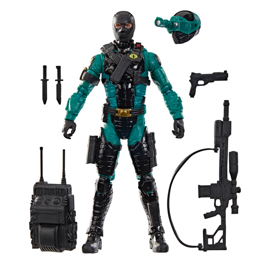 G.I. Joe Night-Viper helmet with night-vision for dramatic display poses